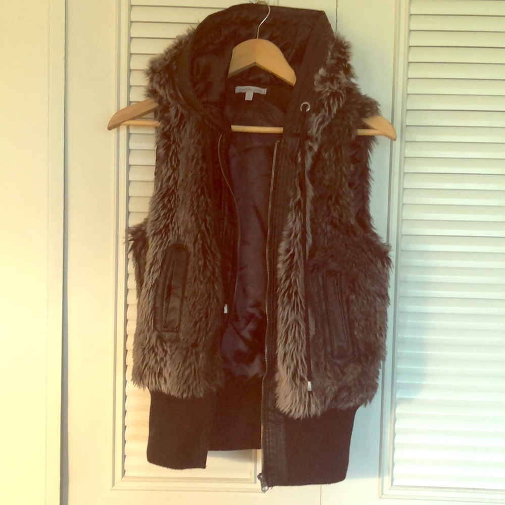 Faux fur vest